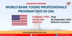 World Bank Young Professionals Program 2025 in USA