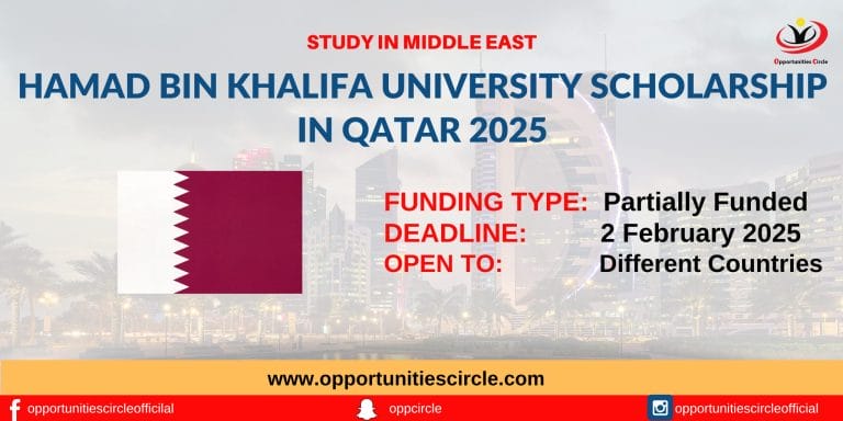 Hamad Bin Khalifa University Scholarship in Qatar 2025