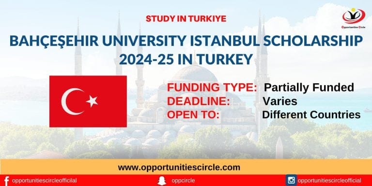 Bahçeşehir University Istanbul Scholarship 2024-25 in Turkey