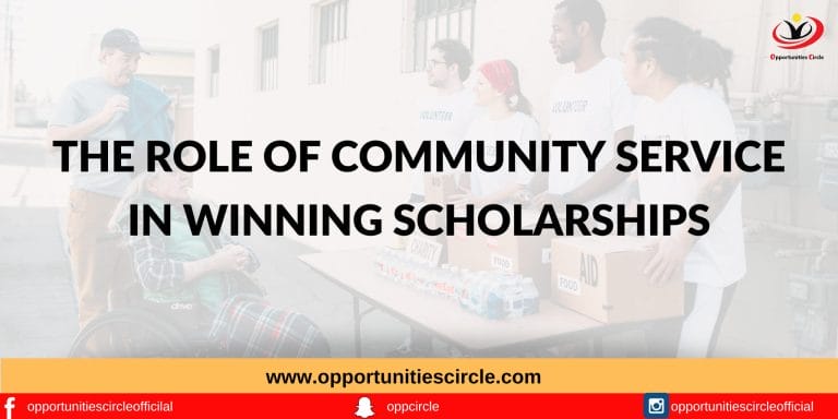 Role of Community Service in Winning Scholarships