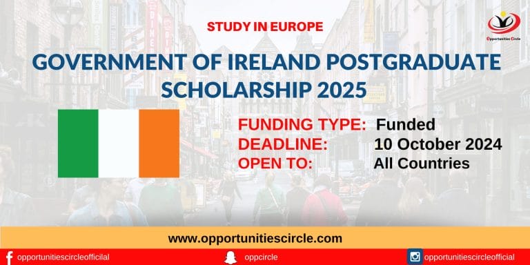 Government of Ireland Postgraduate Scholarship 2025