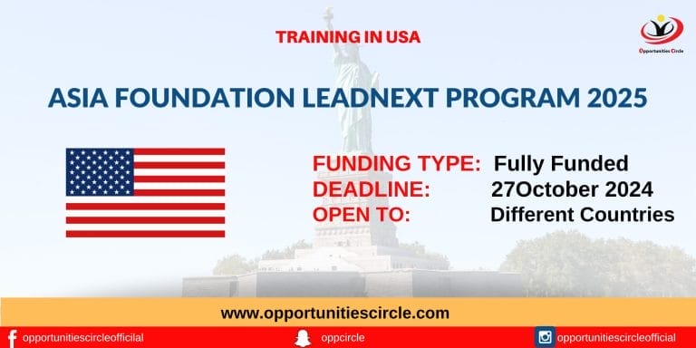 Asia Foundation LeadNext Program 2025