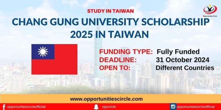 Chang Gung University Scholarship 2025 in Taiwan