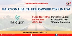 Halcyon Health Fellowship 2025 in USA