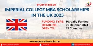 Imperial College MBA Scholarships in the UK 2025