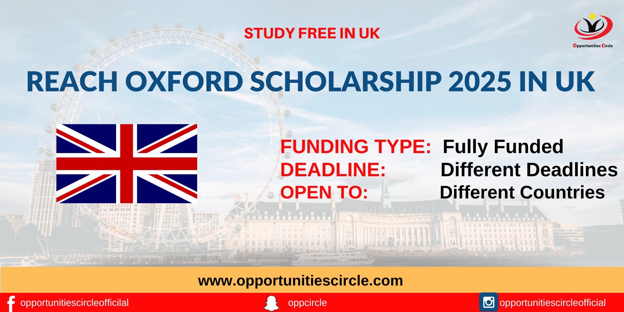 Reach Oxford Undergraduate Scholarship 2025 in UK (Fully Funded) - Eligibility Criteria for Reach Oxford Undergraduate Scholarship 2025