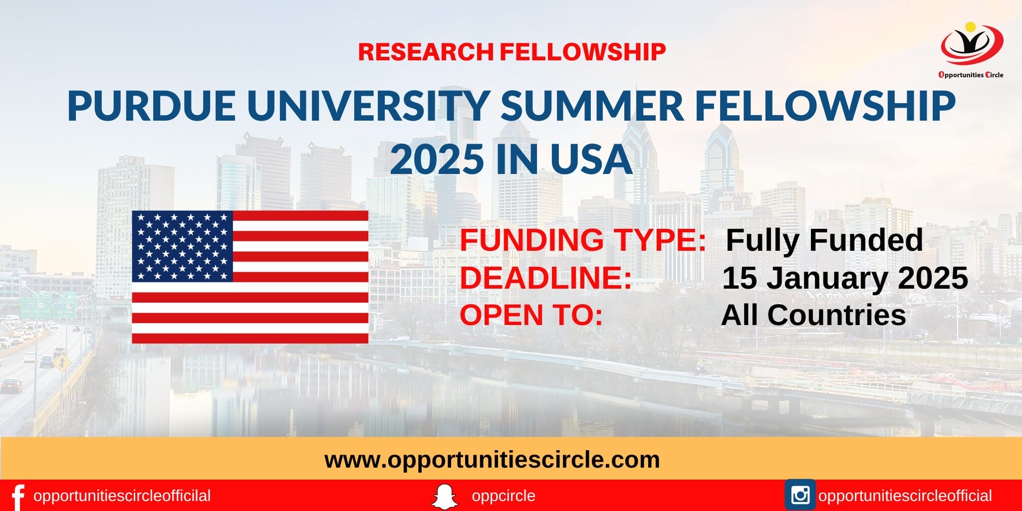 Purdue University Summer Fellowship 2025 in USA Fully Funded